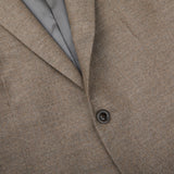 A seasonal Boglioli Beige Grey Wool Flannel K Suit.
