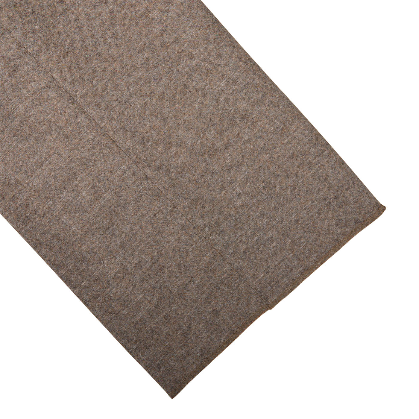 A Beige Grey Wool Flannel K Suit blanket on a white surface.