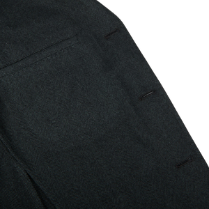 A close up of a Green Herringbone Wool K Jacket made by Boglioli.