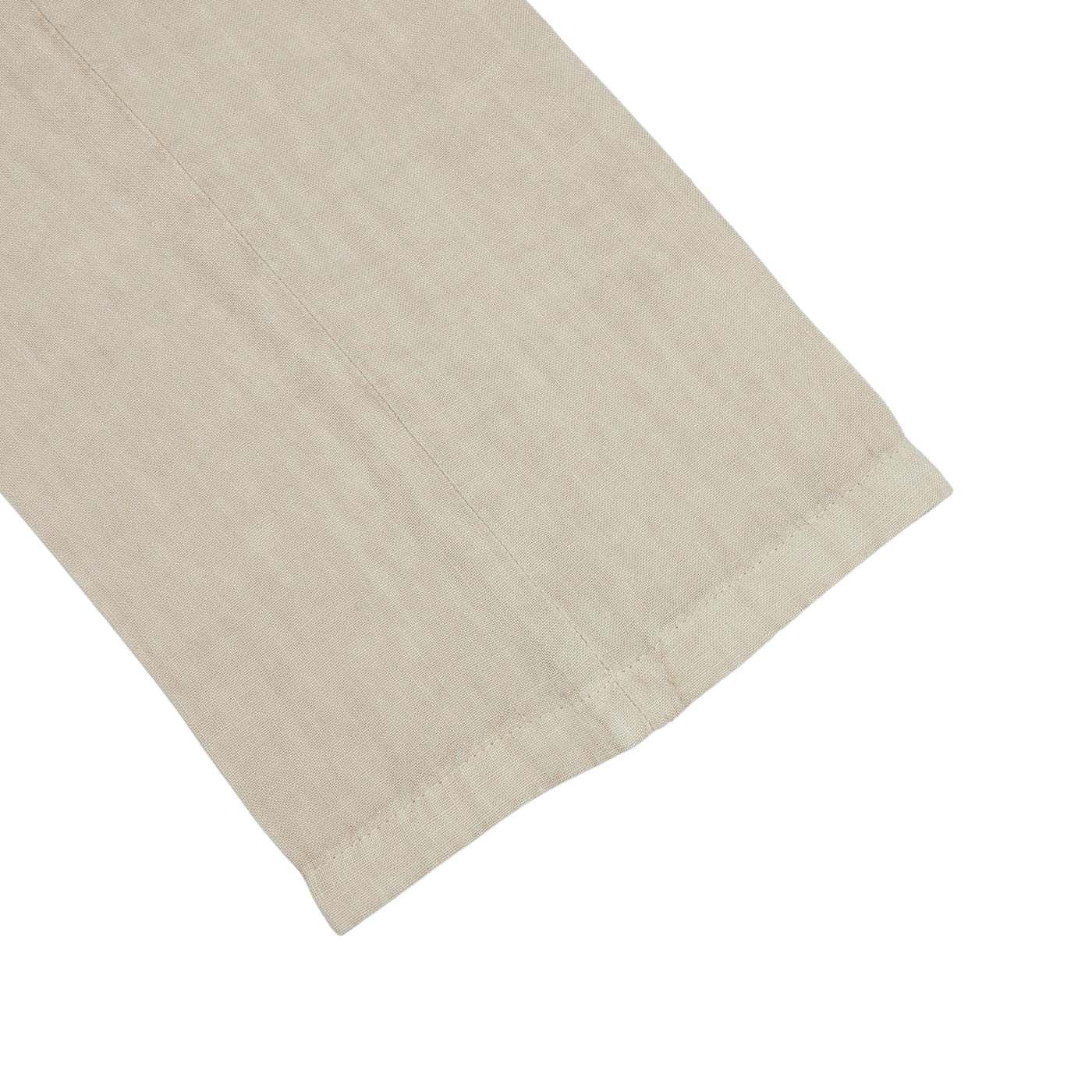 A Sand Beige Washed Linen Unstructured Suit on a white surface, made of beige Boglioli linen fabric.