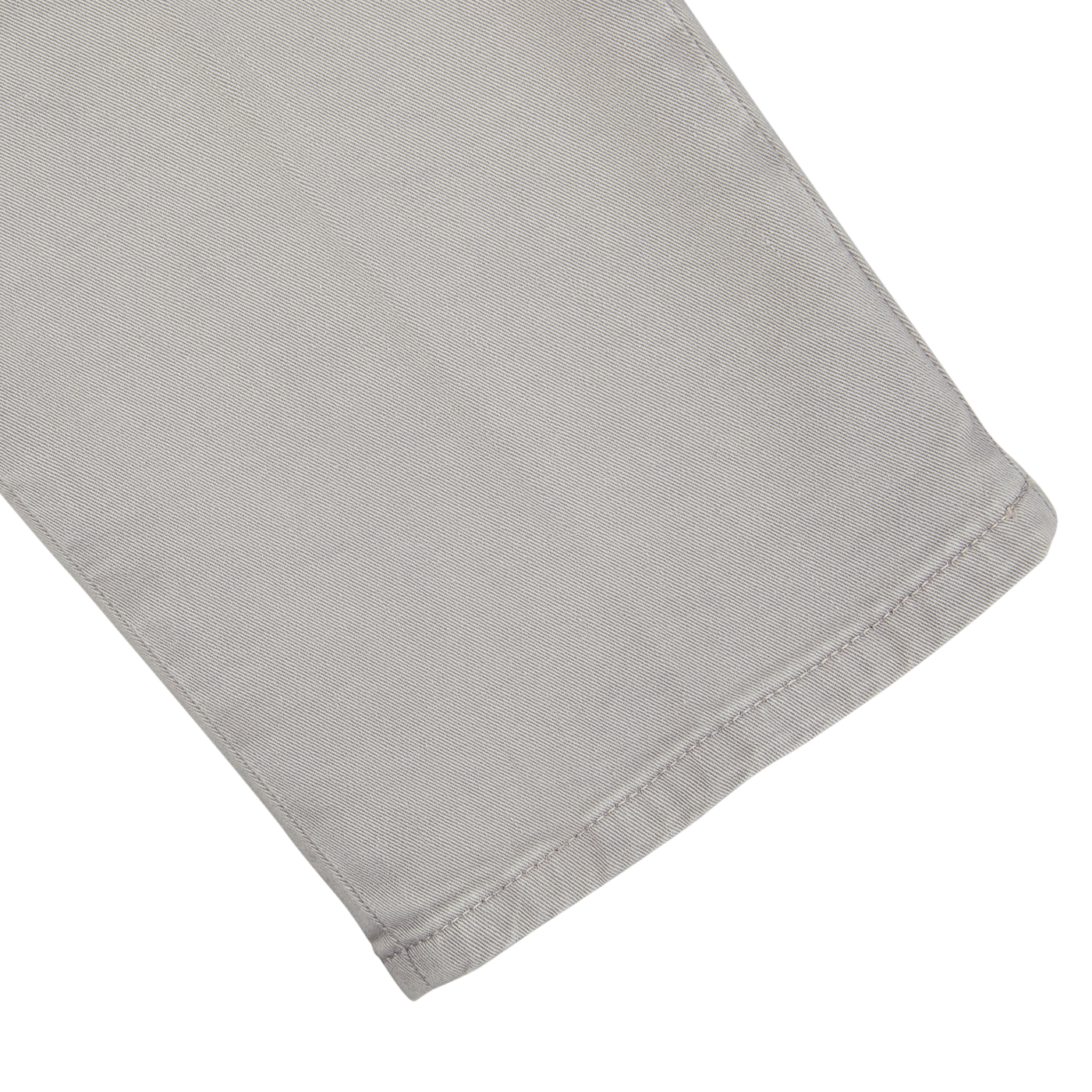 A close up of a Briglia Light Grey Cotton Stretch BG62 Casual Chinos cloth.