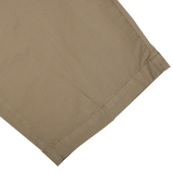 A close-up of comfortable Olive Green Cotton Drawstring Malibu Shorts by Briglia.