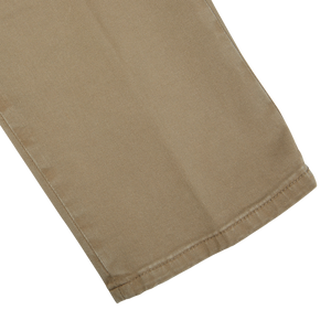 A close up of Briglia's Olive Green Cotton Stretch BG62 Casual Chinos on a white background.
