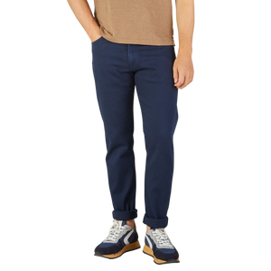 COF Navy Blue Candiani Cotton M7 Jeans Front