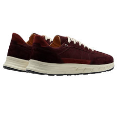 CQP Burgundy Suede Renna Sneakers Back