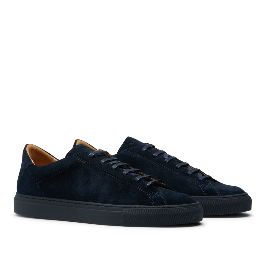 CQP | All Blue Suede Leather Racquet Sr Sneakers – Baltzar