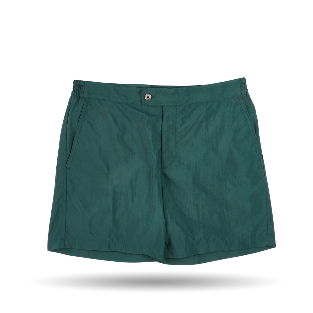 Canali Petrol Green Microfiber Tailored Swimshorts Front