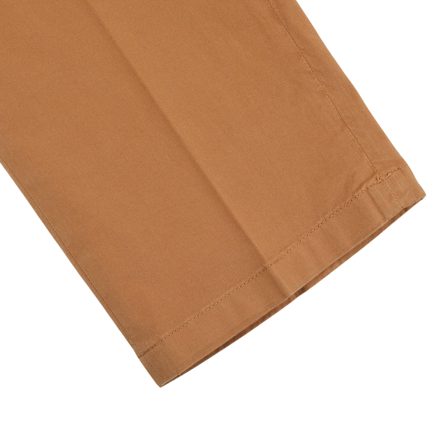 A pair of Canali Terracotta Cotton Stretch Flat Front Chinos on a white background.
