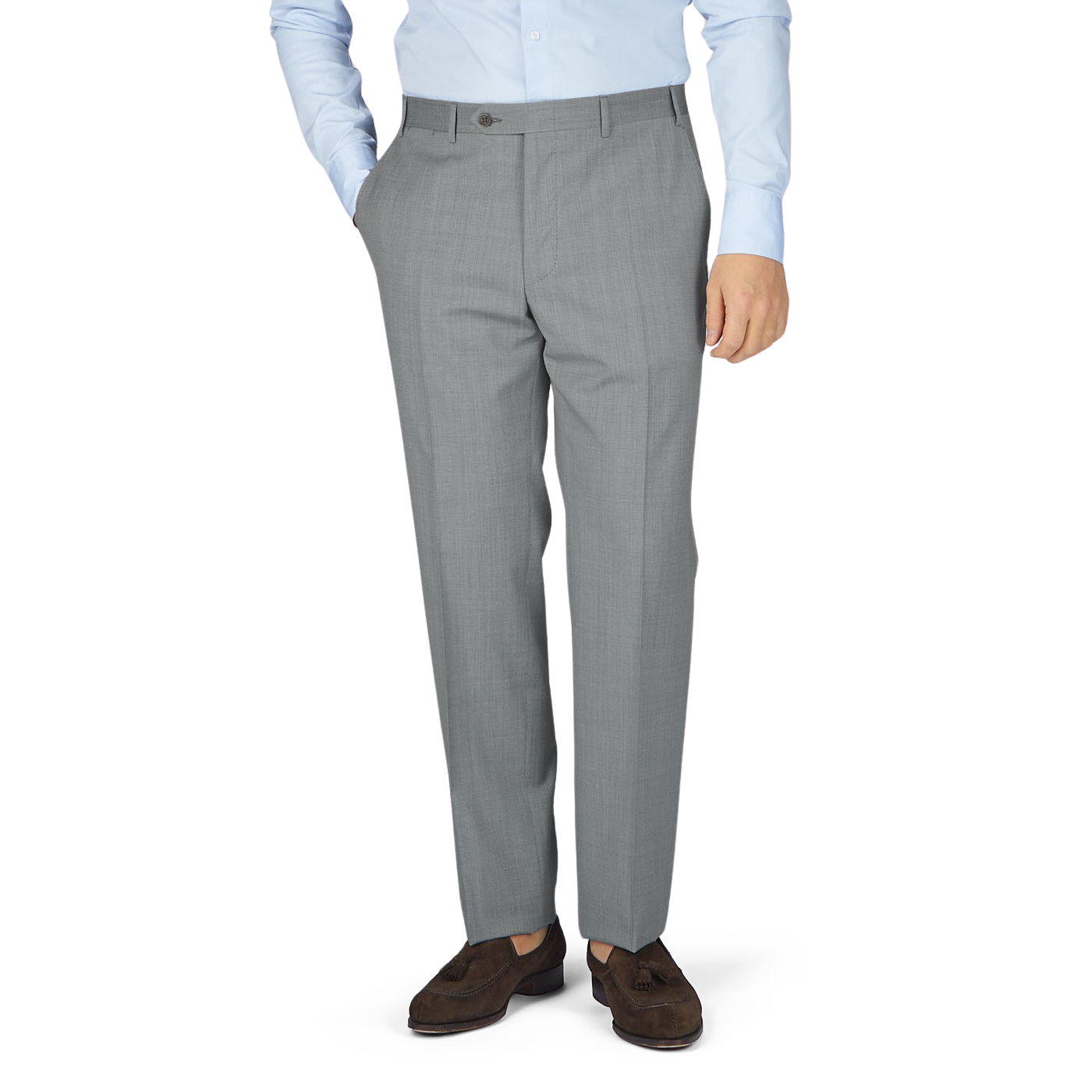 Mens Grey Check Suit Trousers | Savile Row Co