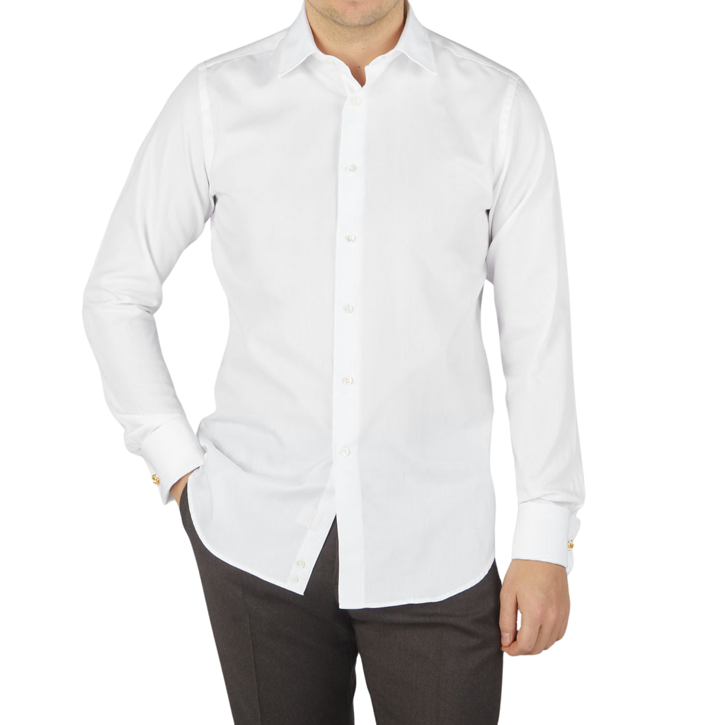 $255 New Mens Canali Linen Size XXL Color White Button Down Shirt Made hotsell in Italy