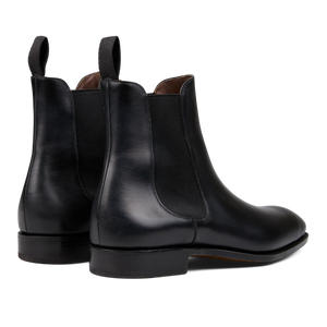 Carmina's expert craftsmen have created a stunning pair of Black Calf Leather Simpson Chelsea Boots.