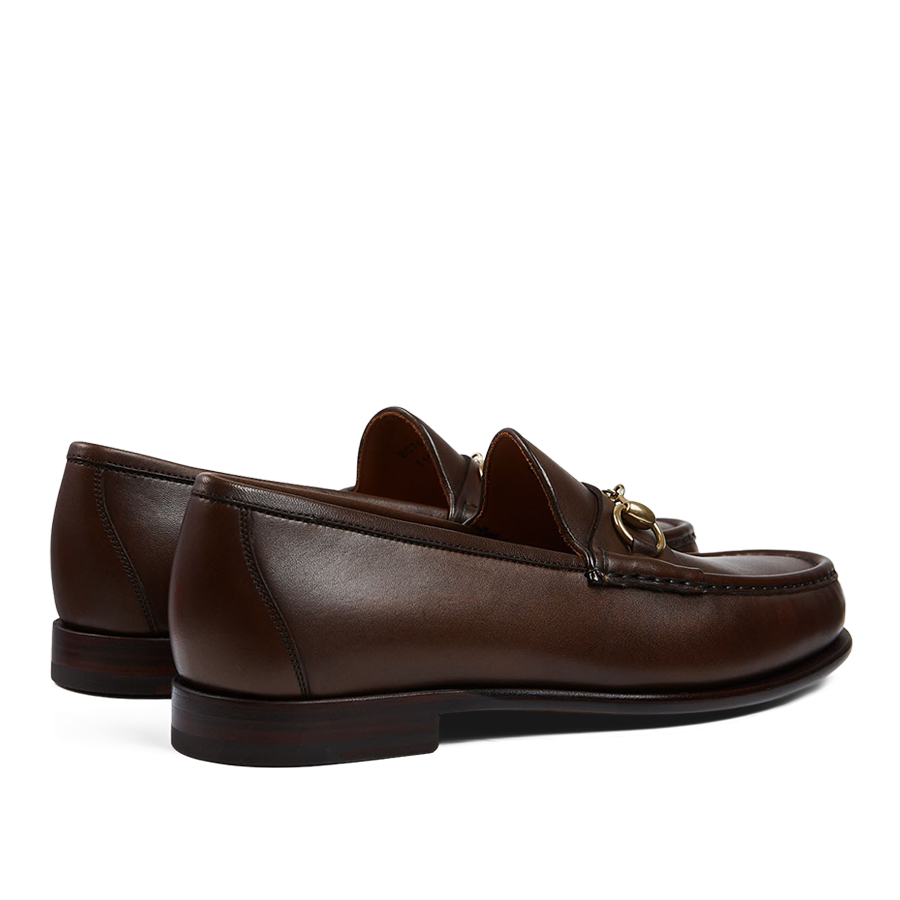 A pair of Brown Funchal Leather Xim Horsebit Loafers with tassels from Carmina.