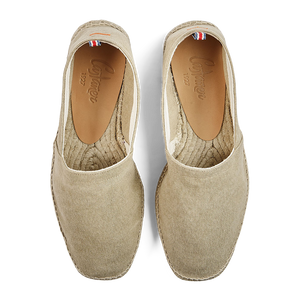 A pair of Sand Beige Cotton Pablo Espadrilles by Castañer on a white background.