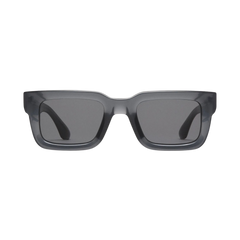 Model 05 Dark Grey Gradient Lenses Sunglasses 48mm by Chimi, with square frames isolated on a white background.