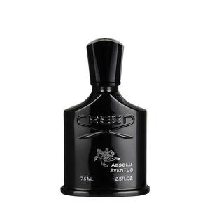 A limited-edition bottle of Creed's Absolu Aventus Eau de Parfum 75ml fragrance on a white background.