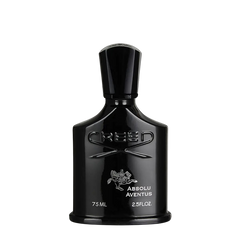 A limited-edition bottle of Creed's Absolu Aventus Eau de Parfum 75ml fragrance on a white background.