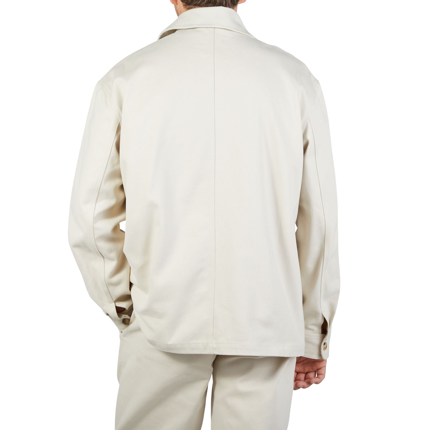 De Bonne Facture Undyed Heavy Cotton Maquignon Jacket Back