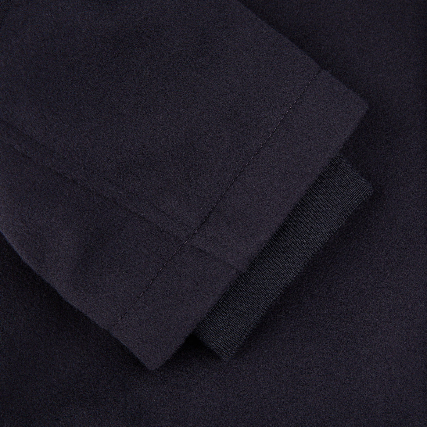 De Petrillo | Navy Blue Wool Cashmere Caban Jacket – Baltzar