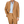 Man wearing a De Petrillo Tobacco Brown Herringbone Pure Linen Suit with a pale blue shirt.