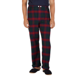 Derek Rose Red Multi-Checked Cotton Pyjamas Trousers Front