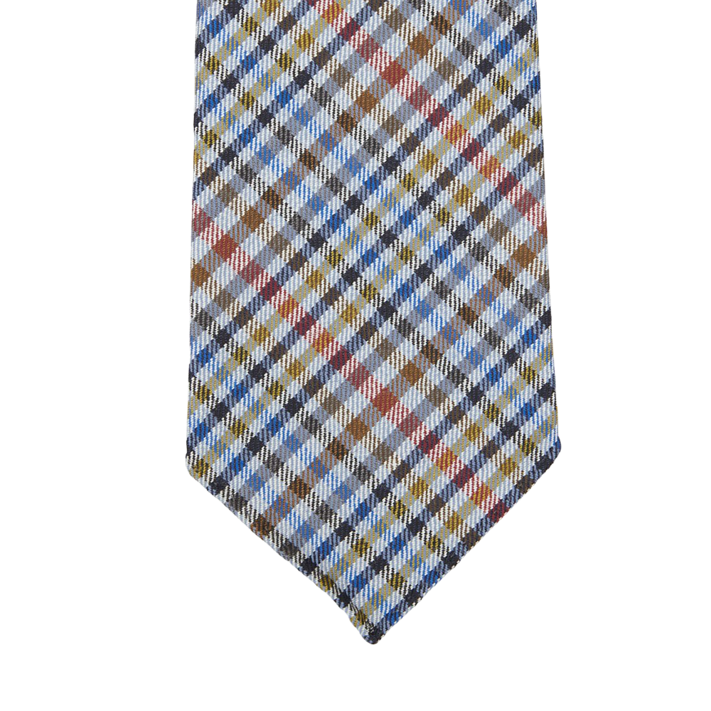 Dreaming of Monday Blue Gunclub 7-Fold Vintage French Wool Tie Feature