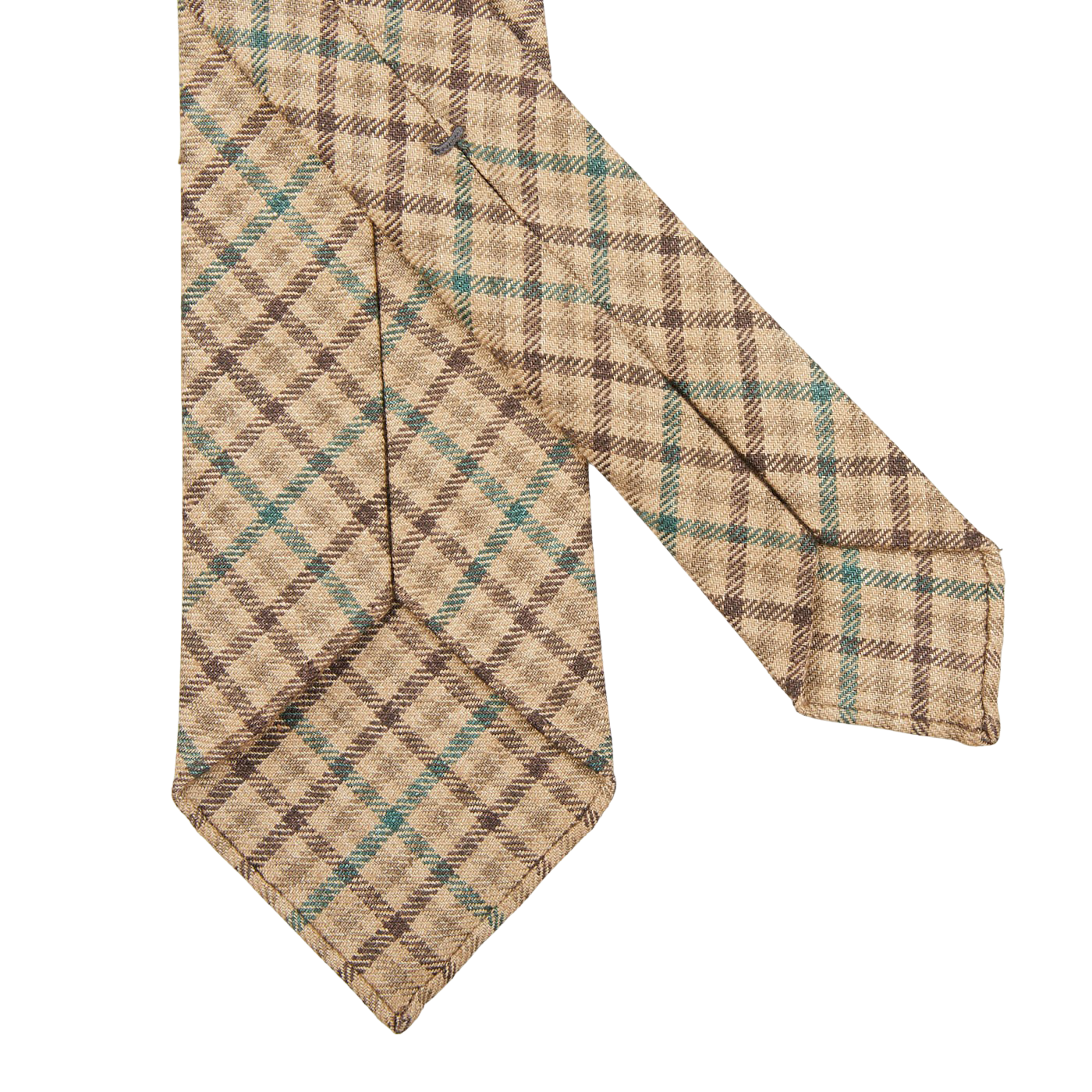 Dreaming of Monday Brown Green Gunclub 7-Fold French Linen Tie Back