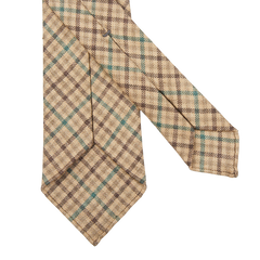 Dreaming of Monday Brown Green Gunclub 7-Fold French Linen Tie Back