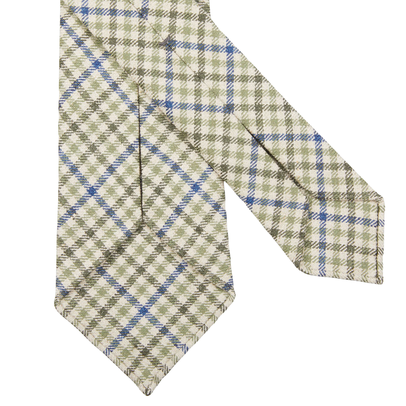 Dreaming of Monday Green Blue Gunclub 7-Fold French Linen Tie Back