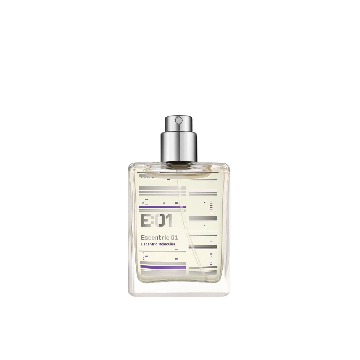 A practical 30ml refill bottle of Escentric Molecules' Escentric 01 Refill 30ml Perfume on a white background.