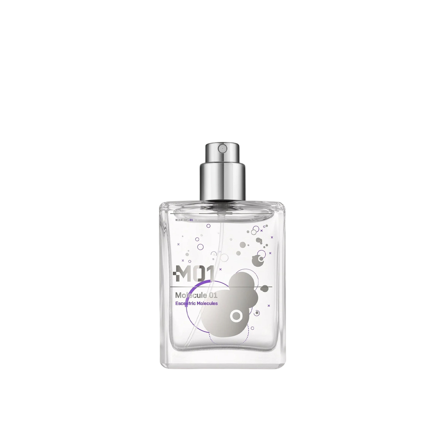 A practical 30ml refill bottle of Escentric Molecules' Molecule 01 Refill perfume on a white background.