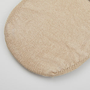 An optimal comfort Beige Cotton Blend Invisible Socks by Falke on a white surface.