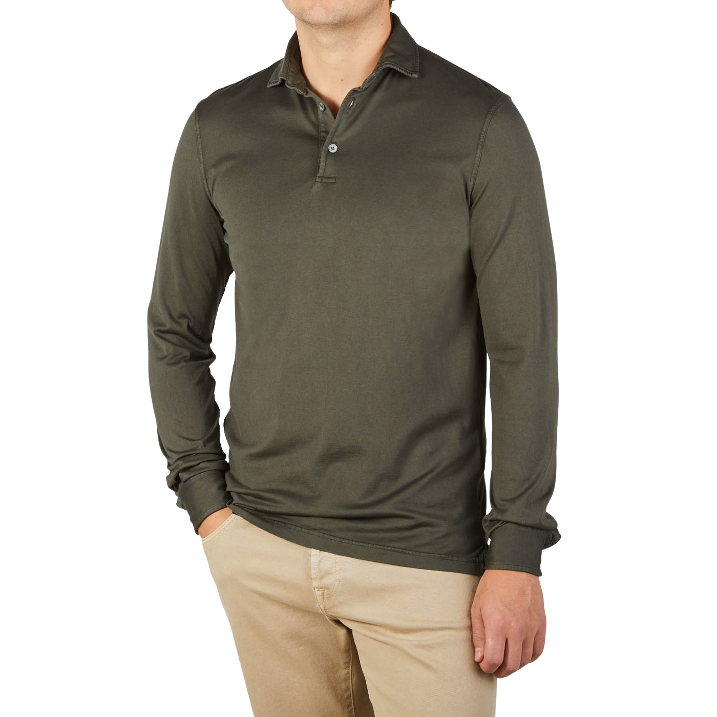 Fedeli Mondial Green Terry Cloth Short Sleeve Polo Shirt New Slim Fit Xs / Green