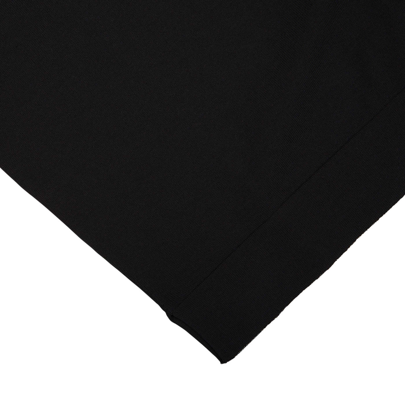 A Black Crepe Cotton Oversized T-Shirt by Filippo de Laurentiis on a white surface.