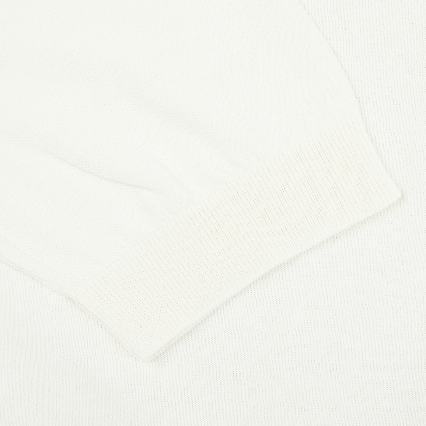 A close up of a Filippo de Laurentiis Latte White Crepe Cotton Polo Shirt.