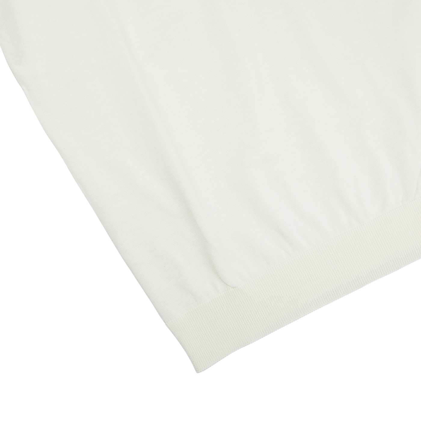A Latte White Crepe Cotton Polo Shirt by Filippo de Laurentiis on a white surface.