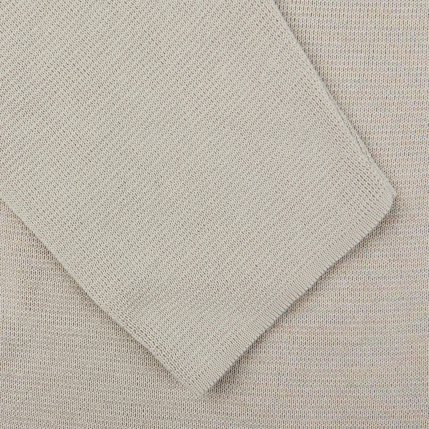 A close up image of a Nebbia Grey Crepe Cotton Field Jacket, made by Filippo de Laurentiis in Italy.