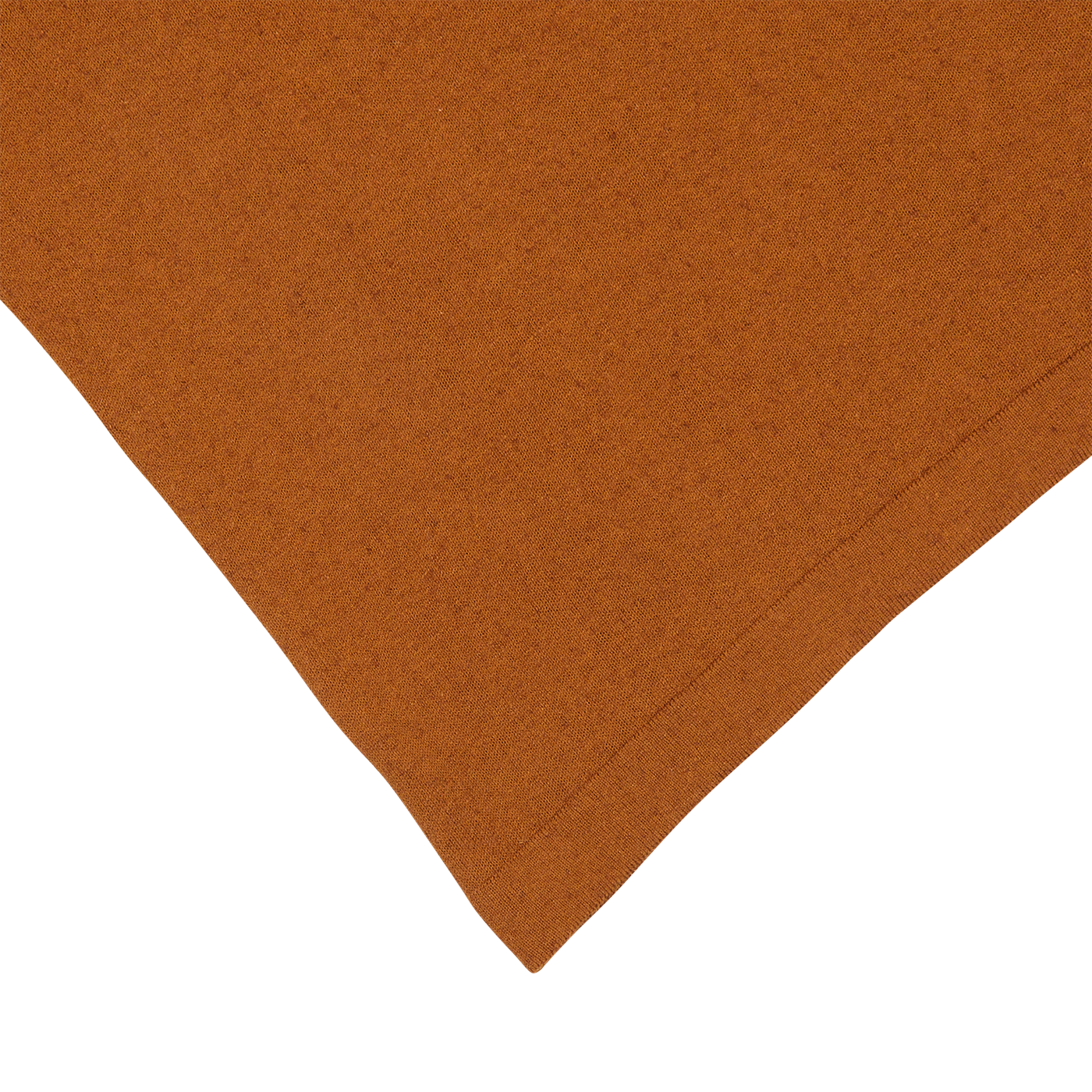A brown felt pillow on a white background, resembling the texture of a G.R.P Tobacco Cotton Linen Polo Shirt.