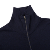 A G.R.P navy blue merino wool zip jacket.