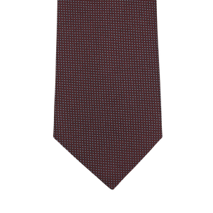 Gierre Milano Wine Silk Cotton Lined Woven Tie Tip