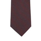 Gierre Milano Wine Silk Cotton Lined Woven Tie Tip