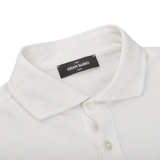 Gran Sasso Off-White Cotton Cashmere Popover Collar