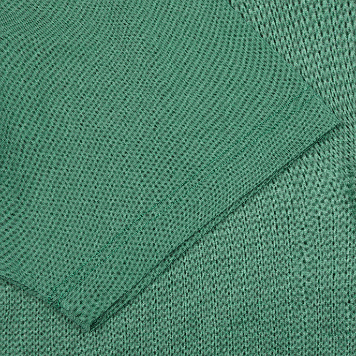 A close up of a Gran Sasso Aqua Green Cotton Filo Scozia Polo Shirt made of knitted fabric.