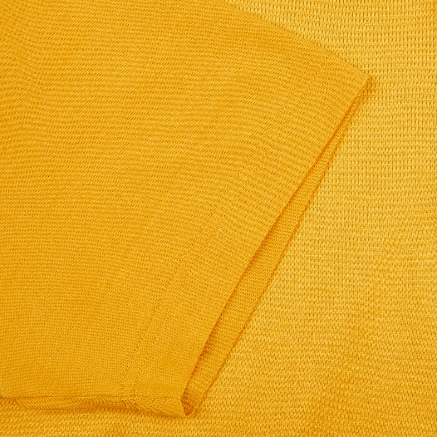 A close up of a seasonal Gran Sasso Bright Yellow Cotton Filo Scozia Polo Shirt.