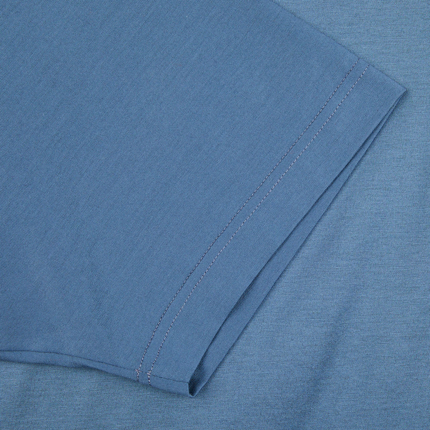 A close up of a seasonal Dark Blue Cotton Filo Scozia Polo Shirt by Gran Sasso.