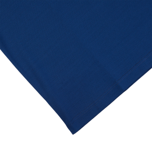 A high-quality Dark Blue Filo Scozia Zip Polo Shirt by Gran Sasso with a black background.