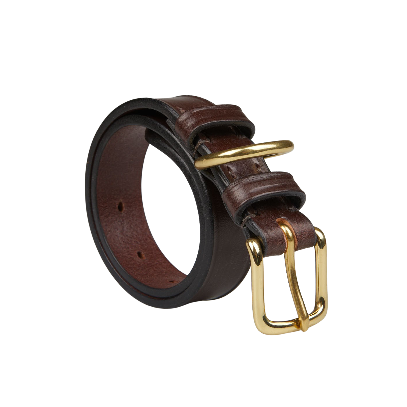 A Dark Brown Saddle Leather Large Dog Collar by Hardy & Parsons.