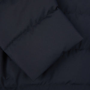 Herno Navy Blue Nylon Gore-Tex Legend Coat Cuff