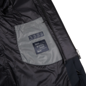 Herno Navy Blue Nylon Gore-Tex Legend Coat Inside