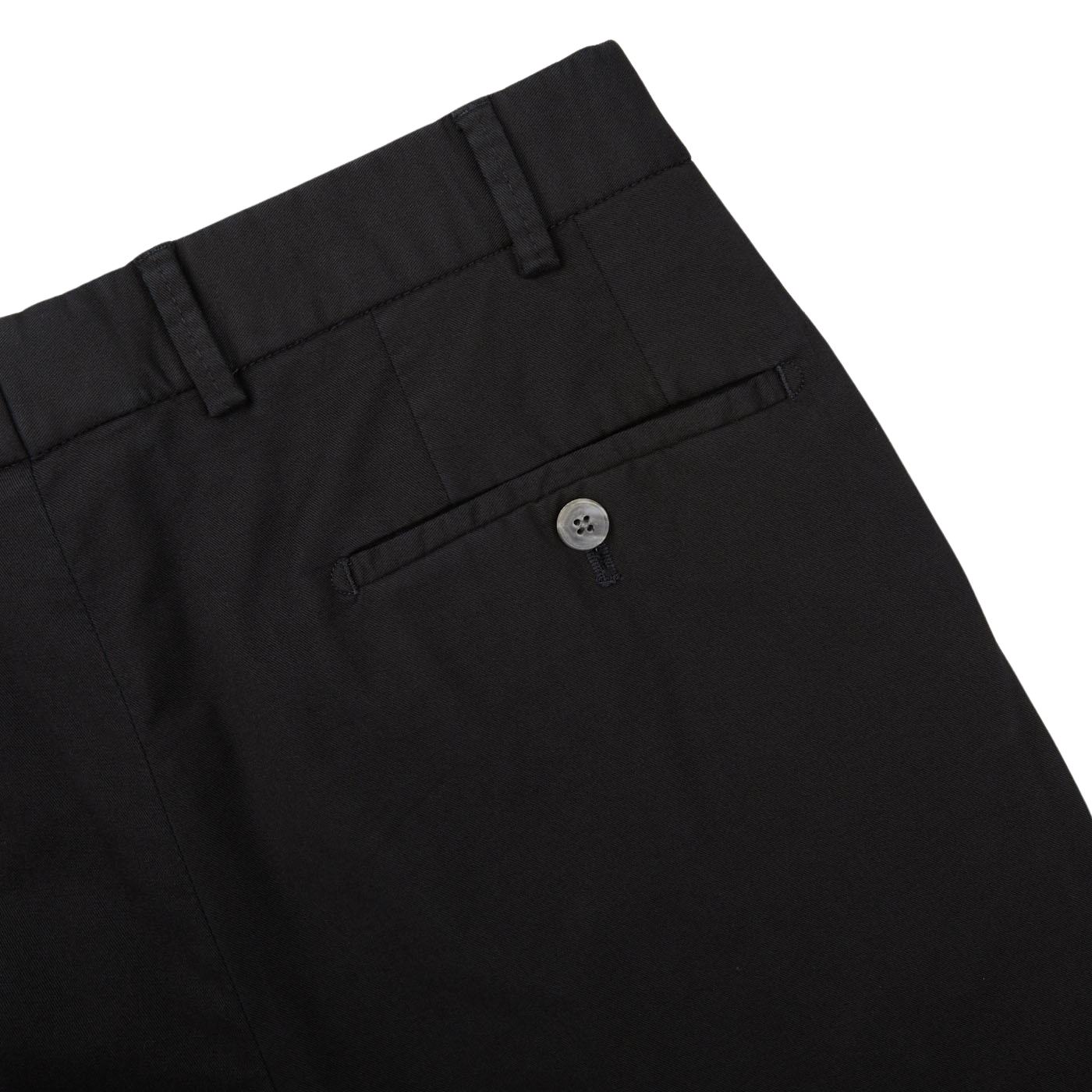 Hiltl Black Cotton Stretch Regular Fit Chinos Pocket