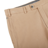 The Light Beige Cotton Stretch Regular Fit Chinos by Hiltl in cotton twill.